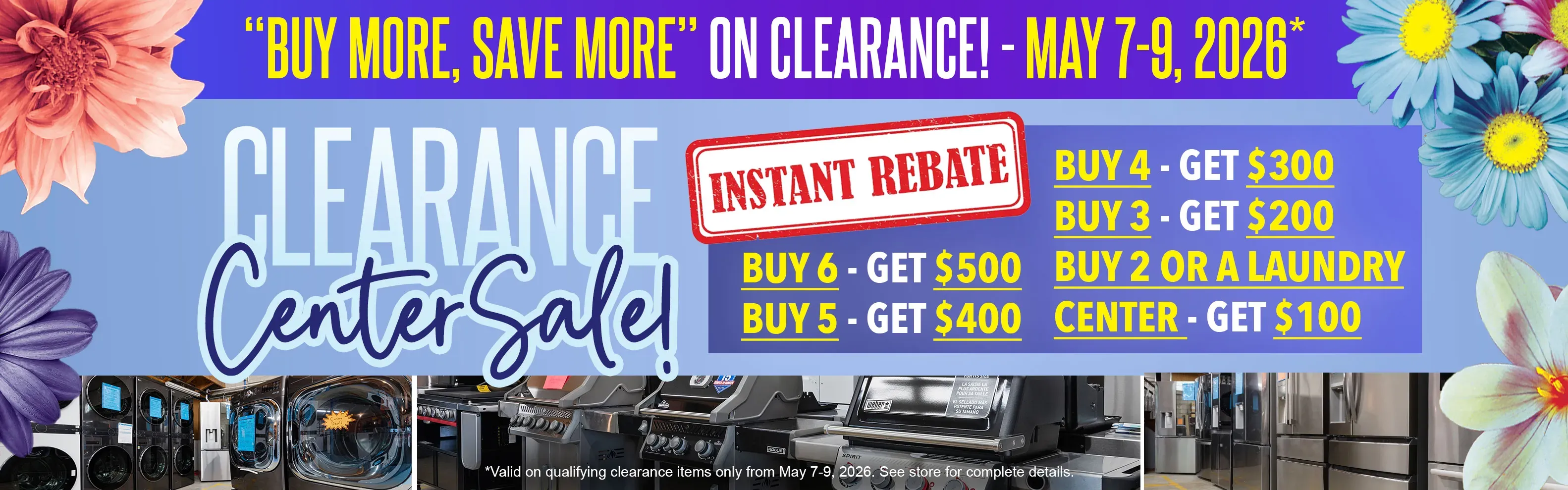 Clearance Center Sale May 7-9, 2026